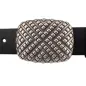 Preview: Design Gürtelschnalle Pfeilmuster silber - mit Gürtel Preview: Design Gürtelschnalle Pfeilmuster silber - mit Gürtel