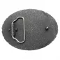 Preview: Individuelle Foto Gürtelschnalle Oval Kette hinten