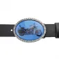 Preview: Individuelle Foto Gürtelschnalle Oval Kette mit Gürtel
