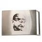 Preview: Gürtelschnalle Mahatma Gandhi Laser graviert