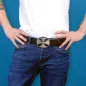Preview: Belt Buckle Chopper Cross silver detail view