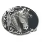Preview: Belt buckle indian horse with feather