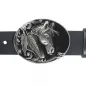 Preview: Belt buckle indian horse with feather at belt