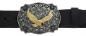 Preview: Belt Buckle Golden Eagle, Western Style with belt