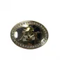Preview: Belt Buckle Gold Lady with gun