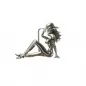 Preview: Belt Buckle Silver Lady with cowboy hat