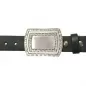 Mobile Preview: Belt Buckle Simple buckle with glittering stones with belt