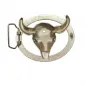 Mobile Preview: Belt Buckle Bull Head with glitter stones back