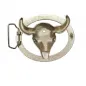 Preview: Belt Buckle Bull Head with glitter stones back