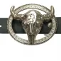Preview: Belt Buckle Bull Head with glitter stones with belt
