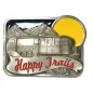 Preview: Gürtelschnalle Happy Trails - Airstream Wohnwagen + Sonne