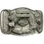 Preview: Belt Buckle Doberman Pinscher silver + black back