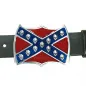 Preview: Belt Buckle Southern Flag with Skulls with belt