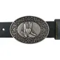 Preview: Belt Buckle Cowboy Boots with Heart + flower tendrils - with belt