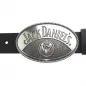 Preview: Belt Buckle Jack Daniels (TM), oval, silver with belt
