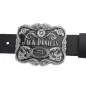 Preview: Belt Buckle Jack Daniels (TM), silver/black with belt