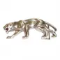 Preview: Design Gürtelschnalle Panther 3D silber - Made in Italy - vorne Preview: Design Gürtelschnalle Panther 3D silber - Made in Italy - vorne