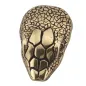 Preview: Design Gürtelschnalle Schlangenkopf altgold - Seitenansicht Preview: Design Gürtelschnalle Schlangenkopf altgold - Seitenansicht