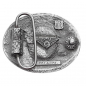 Preview: Belt Buckle Blue Dot