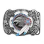 Preview: Belt Buckle Eagle Head + Feathers + Decorations