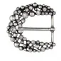 Preview: Design Belt Buckle Blossom silver by Umjubelt