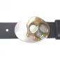 Preview: Design Belt Buckle Oval Skull with belt