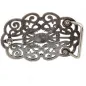 Preview: Design Belt Buckle Sunny silver from Umjubelt - back