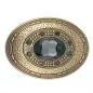 Preview: Design Gürtelschnalle Topaz Stone gold von Umjubelt