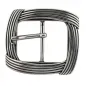 Preview: Design Belt Buckle Lido silver from Umjubelt