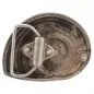 Preview: Design Gürtelschnalle Shell swirl silber creme von Umjubelt - hinten