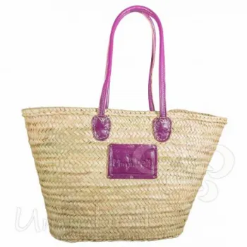 Design Korbtasche Elba violett - Handarbeit von Umjubelt