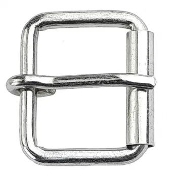 Roller Buckle, nickel-plated, 5 x 5 cm, silver