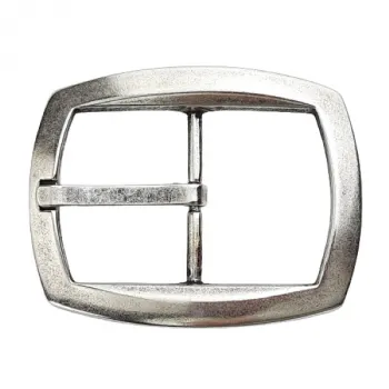Thorn Buckle polished, double bridge, cast pewter, in old silver