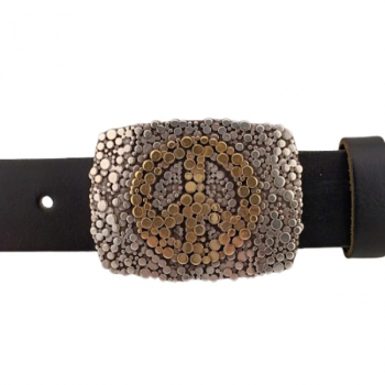 Preview: Design Belt Buckle Peace - with belt
