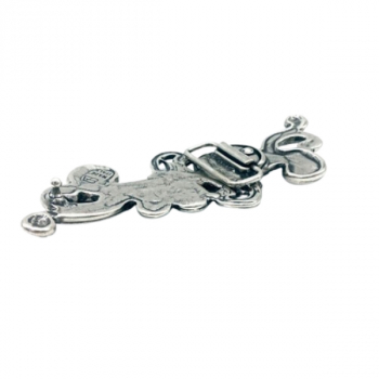 Preview: Design Belt Buckle Floral Vine antique silver - back