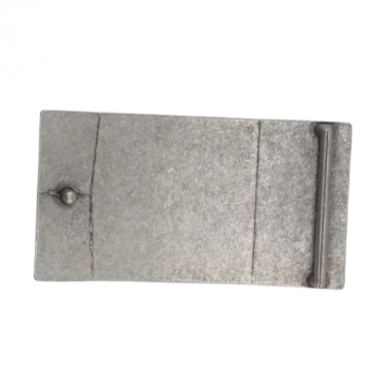 Preview: Design Belt Buckle Horses Art Style - Made in Italy - back