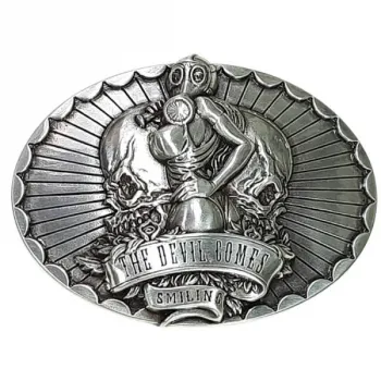 Belt Buckle The Devil Comes Smiling