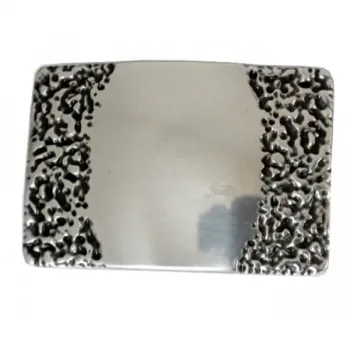 Design Buckle Silver Plated