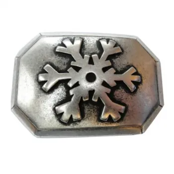 Belt Buckle Design Snowflake