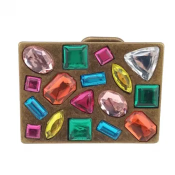Design Belt Buckle Rhinestone Mix