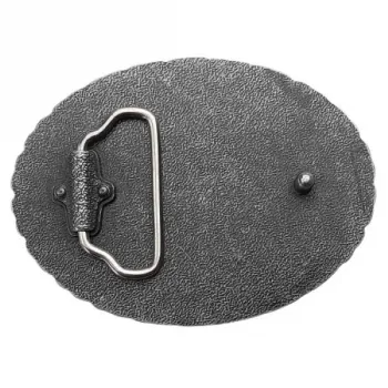 Individuelle Foto Gürtelschnalle Oval Kette hinten