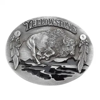 Belt Buckle Yellowstone with bison