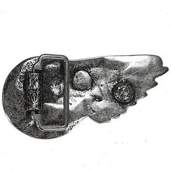 Gürtelschnalle Totenkopf mit Adler - hinten