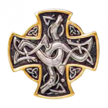 Guertelschnalle Keltisches Kreuz