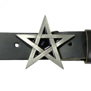 Belt Buckle Pentagram with belt