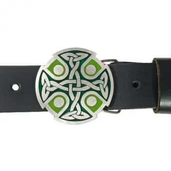Belt Buckle Celtic Cross with belt