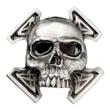 Belt Buckle Skull with celtic Cross