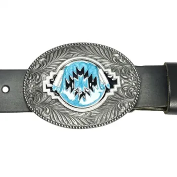 Belt Buckle Indian Motif with belt