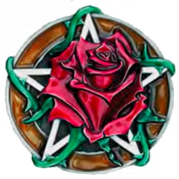 Gürtelschnalle Rose