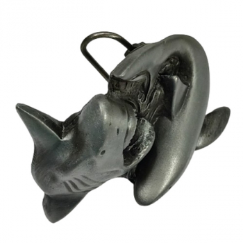 Preview: Belt Buckle Fighting Sharks from obove